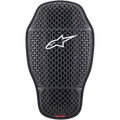 Alpinestars Nucleon KR-CELLi Back Protection Insert, protezione dorsale per moto, grigio fumo trasparente, design a nido d'ape con logo Alpinestars bianco, forma ergonomica sagomata, guscio articolato a tre segmenti per il massimo flusso d'aria
